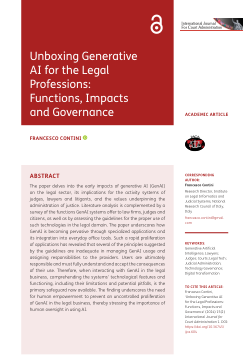 揭秘法律行业的生成式人工智能